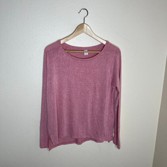 Old Navy Luxe Light Weight Long Sleeve Pink Sweater XS - Picture 1 of 8